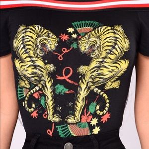 Off the shoulder bodysuit